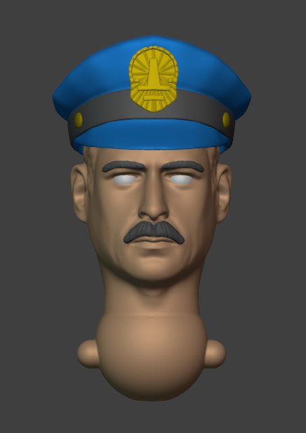 Officer Smith Head Unpainted