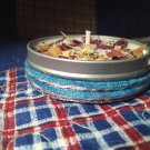 Lavender and geranium essential oil artisan candle
