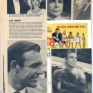 Sean Connery Orignal  Clipping magazine Photo Lot  #B6652
