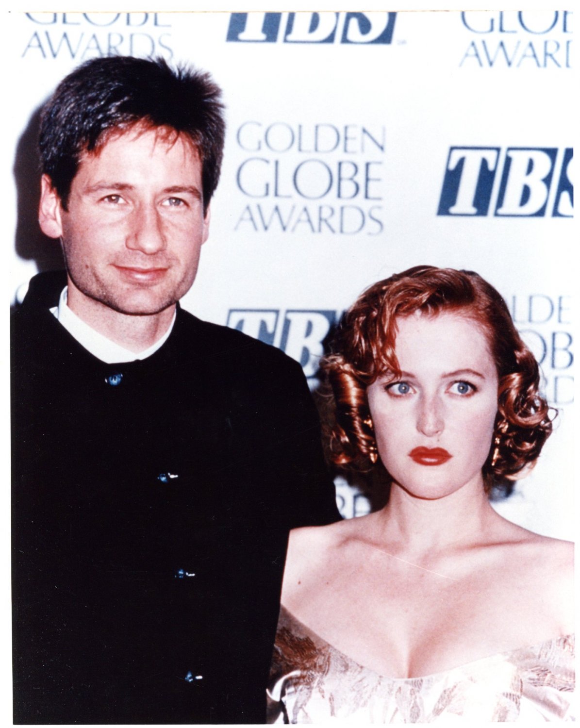 David Duchovny Gillian Anderson X Files 8x10 glossy photo #B4968