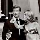 Barbara Bach Roger Moore James Bond 8x10 glossy photo #W7069