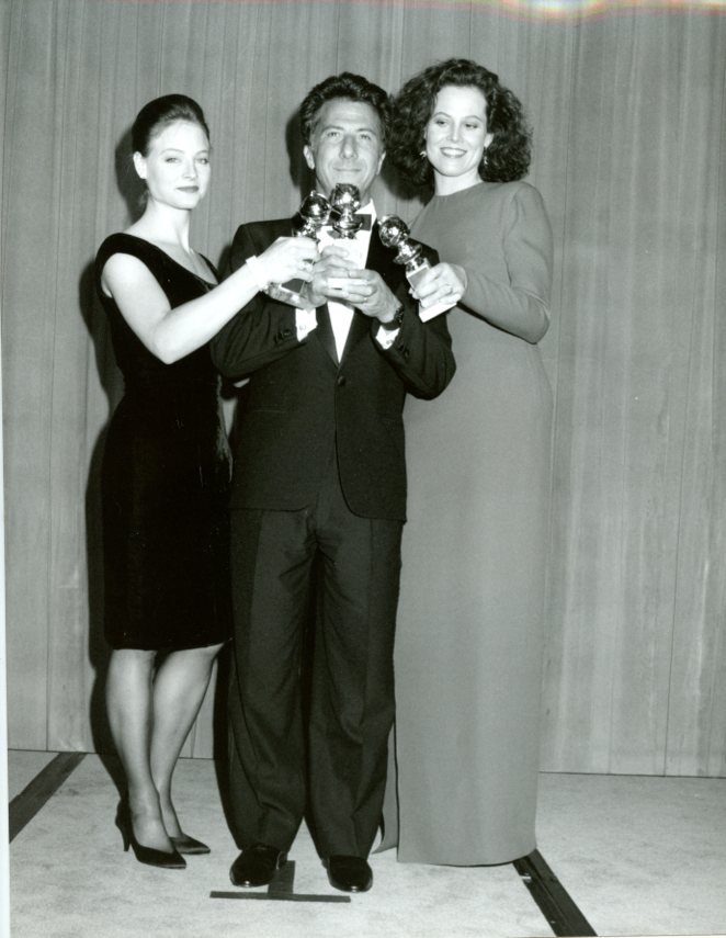 Sigourney Weaver Jodie Foster Dustin Hoffman 7x9 Original glossy photo #Y1580