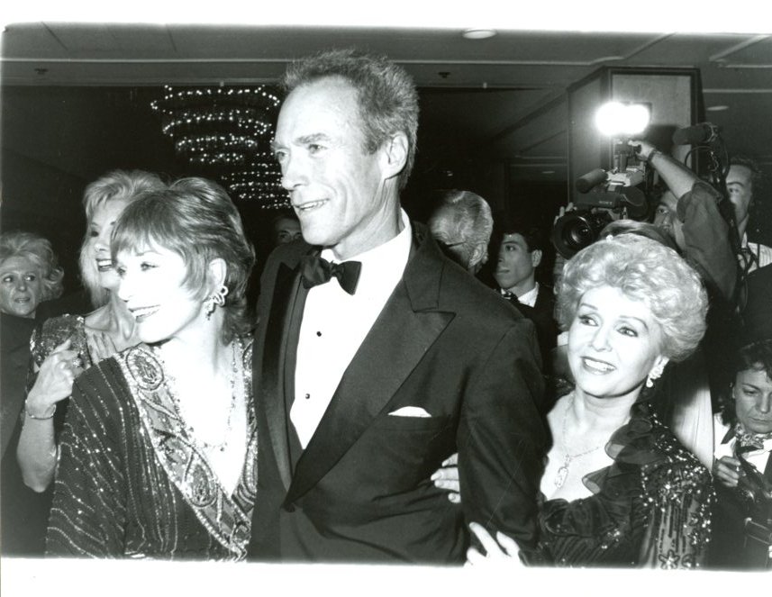 Clint Eastwood Debbie Reynolds 7x9 Original glossy photo #Y3829