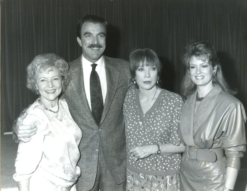 Betty White Tom Selleck Mary Hart 7x9 Original glossy photo #Y4555
