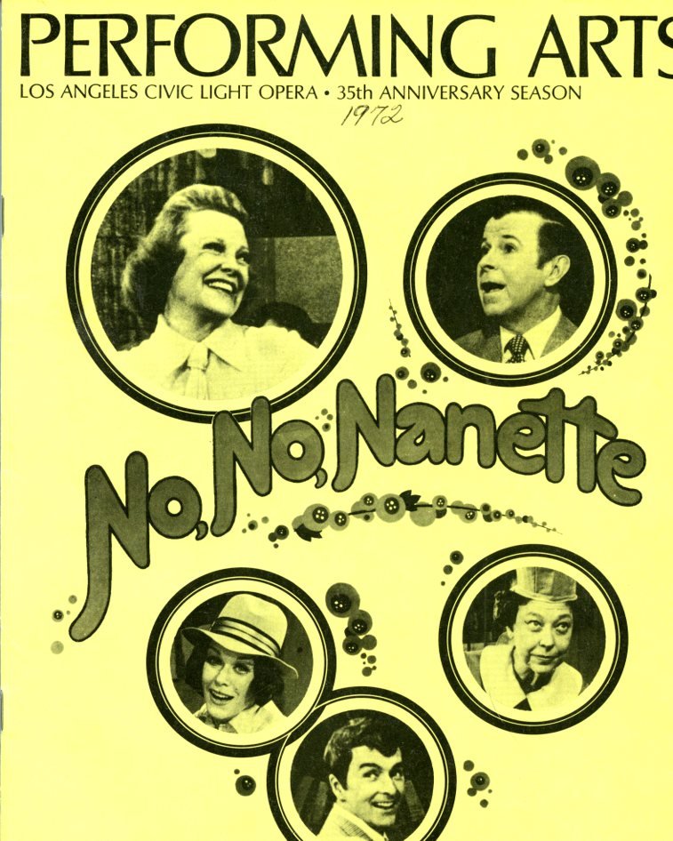 June Allyson Dennis Day No No Nanette Theater Program #N2899