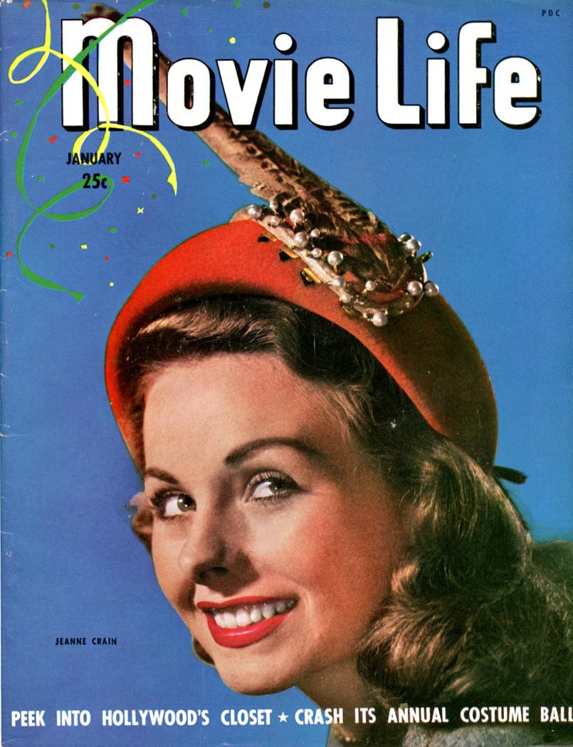 Movie Life Movie Magazine 1949 Jeanne Crain Wanda Hendrix Virginia Mayo