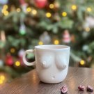 Gumenchuk Ceramics Womens Handmade Boobs Mugs White 8 ounces