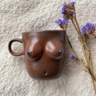 Gumenchuk Ceramics Womens Handmade Boobs Mugs Brown 8 or 5.4 ounces