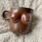 Gumenchuk Ceramics Womens Handmade Boobs Mugs Brown 8 or 5.4 ounces