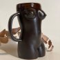 Gumenchuk Ceramics Womens Figure Handmade Boobs Mugs Black Brown White 14 ounces