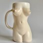 Gumenchuk Ceramics Womens Figure Handmade Boobs Mugs Black Brown White 14 ounces