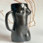 Gumenchuk Ceramics Womens Figure Handmade Boobs Mugs Black Brown White 14 ounces