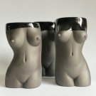 Gumenchuk Ceramics Womens Figure Handmade Boobs Mugs Graphite 14 ounces