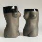 Gumenchuk Ceramics Womens Figure Handmade Boobs Mugs Graphite 14 ounces