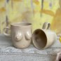 Gumenchuk Ceramics Womens Handmade Boobs Cups Mugs Beige 8 or 5.4 ounces