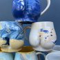 Gumenchuk Ceramics Womens Figure Handmade Booty Cups Mugs Murbles 12.5 ounces