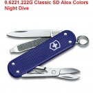 VICTORINOX CLASSIC SD ALOX COLORS NIGHT DIVE - 0.6221.222G - SWISS ARMY KNIFE