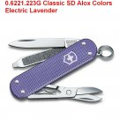 VICTORINOX CLASSIC SD ALOX COLORS ELECTRIC LAVENDER - 0.6221.223G - SWISS ARMY KNIFE