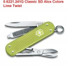 VICTORINOX CLASSIC SD ALOX COLORS LIME TWIST - 0.6221.241G - SWISS ARMY KNIFE