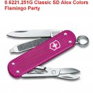 VICTORINOX CLASSIC SD ALOX COLORS FLAMINGO PARTY - 0.6221.251G - SWISS ARMY KNIFE