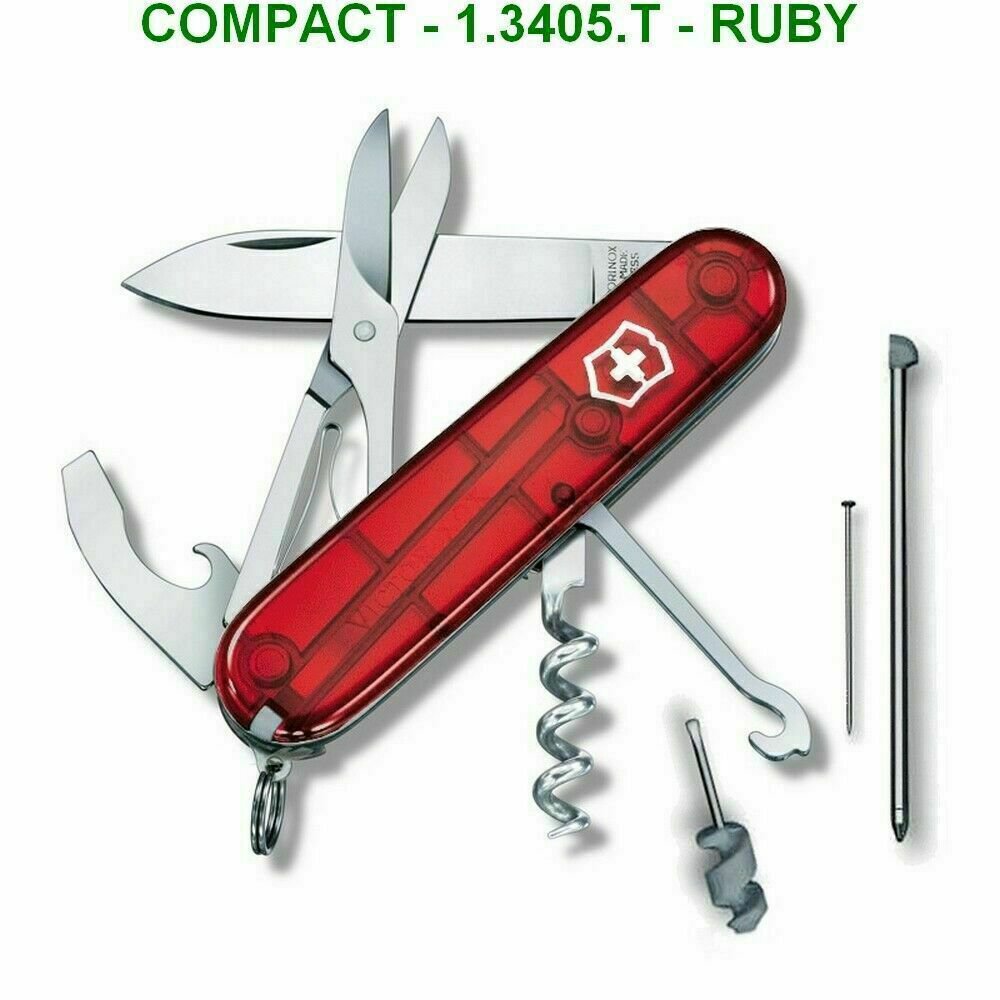 VICTORINOX COMPACT RUBY - 1.3405.T - SWISS ARMY KNIFE