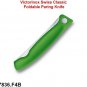 VICTORINOX CLASSIC FOLDABLE PARING KNIFE GREEN - 6.7836.F4B - SWISS ARMY KNIFE