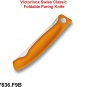 VICTORINOX CLASSIC FOLDABLE PARING KNIFE ORANGE - 6.7836.F9B - SWISS ARMY KNIFE