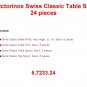 VICTORINOX CLASSIC TABLE SET 24 PIECES - 6.7233.24 - SWISS ARMY KNIFE