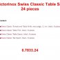 VICTORINOX CLASSIC TABLE SET 24 PIECES - 6.7833.24 - SWISS ARMY KNIFE