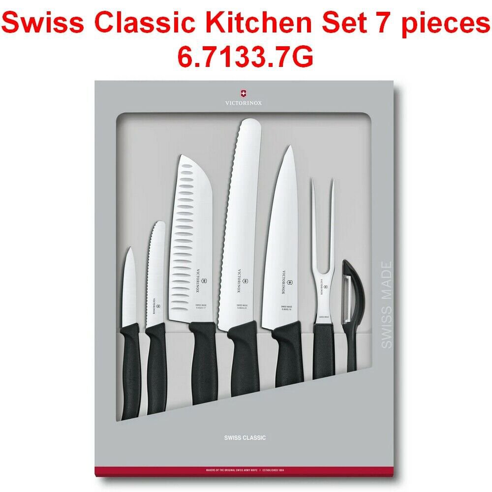 VICTORINOX CLASSIC KITCHEN SET 7 PIECES - 6.7133.7G - SWISS ARMY KNIFE