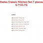 VICTORINOX CLASSIC KITCHEN SET 7 PIECES - 6.7133.7G - SWISS ARMY KNIFE