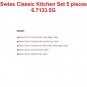 VICTORINOX CLASSIC KITCHEN SET 5 PIECES - 6.7133.5G - SWISS ARMY KNIFE