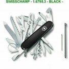 VICTORINOX SWISS CHAMP BLACK - 1.6795.3 - SWISS ARMY KNIFE