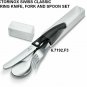 VICTORINOX CLASSIC FOLDABLE PARING KNIFE, FORK AND SPOON SET BLACK 6.7192.F3 - SWISS ARMY KNIFE