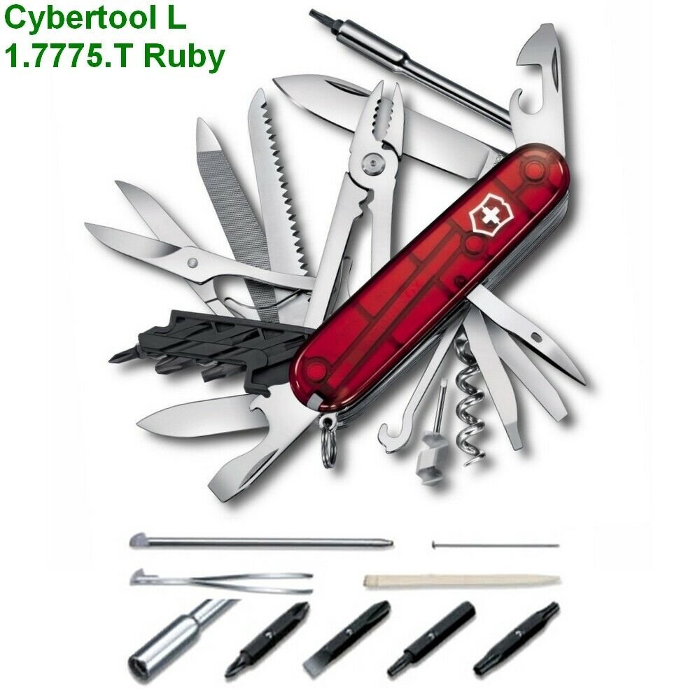 VICTORINOX CYBERTOOL LARGE L 41 RUBY - 1.7775.T - SWISS ARMY KNIFE