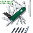 VICTORINOX CYBERTOOL MEDIUM M 34 GREEN - 1.7725.4 - SWISS ARMY KNIFE