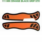 VICTORINOX SCALES / HANDLES 111 mm STD ORANGE BLACK GRIP - SWISS ARMY KNIFE