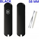 VICTORINOX SCALES / HANDLES 58 mm STD BLACK - SWISS ARMY KNIFE