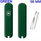 VICTORINOX SCALES / HANDLES 58 mm STD GREEN - SWISS ARMY KNIFE