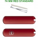 VICTORINOX SCALES / HANDLES 74 mm STD RED - SWISS ARMY KNIFE