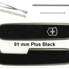 VICTORINOX SCALES / HANDLES 91 mm PLUS BLACK - SWISS ARMY KNIFE