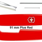 VICTORINOX SCALES / HANDLES 91 mm PLUS RED - SWISS ARMY KNIFE