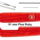 VICTORINOX SCALES / HANDLES 91 mm PLUS RUBY - SWISS ARMY KNIFE