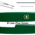 VICTORINOX SCALES / HANDLES 91 mm PLUS GREEN - SWISS ARMY KNIFE
