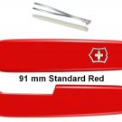 VICTORINOX SCALES / HANDLES 91 mm STD RED - SWISS ARMY KNIFE