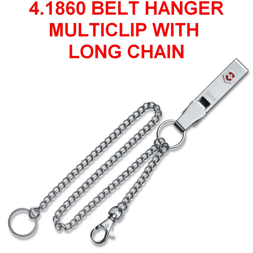 VICTORINOX BELT HANGER MULTICLIP WITH LONG CHAIN SWISS ARMY KNIFE