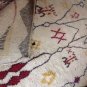 Vintage Rug Art-Moroccan Berber Carpet Antique from the High Atlas very old handmade,