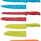 Knife Set 12 piece Colored Non stick Resin