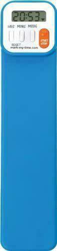 Mark-My-Time Neon Blue Digital Bookmark