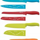 12-Piece Multi-Color Non-Stick Resin Cutlery Knife Set!